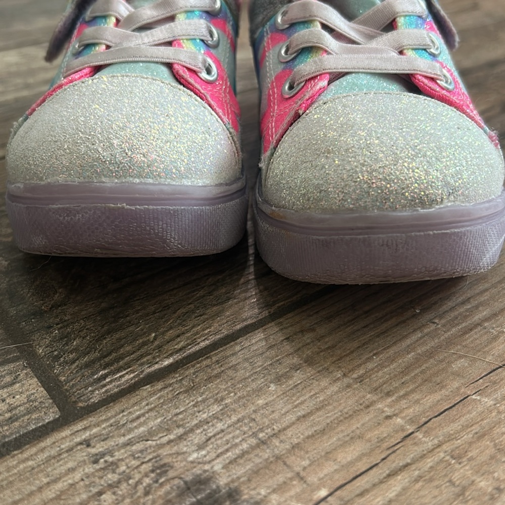 Skechers Pink and Silver Twinkle Toes - Picture 3 of 9